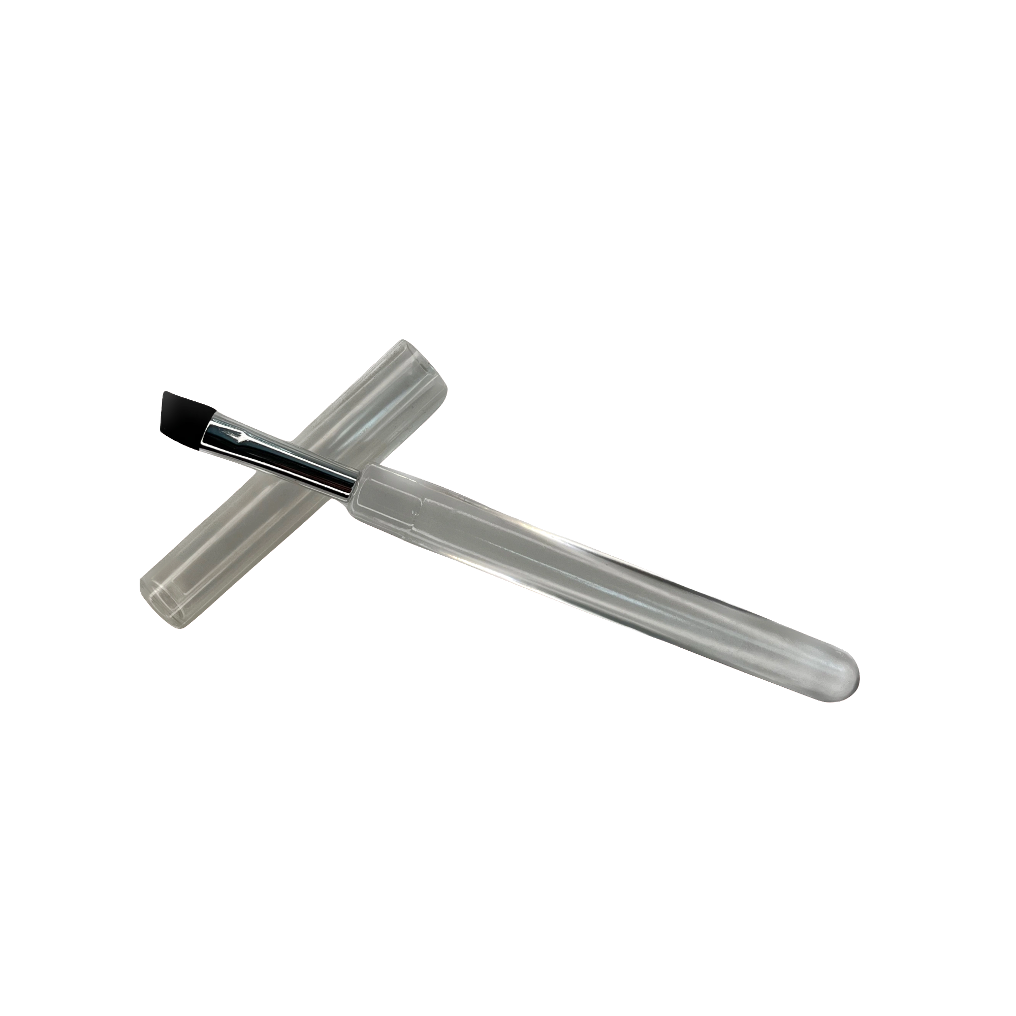 Schräger Silikonpinsel (schwarz)