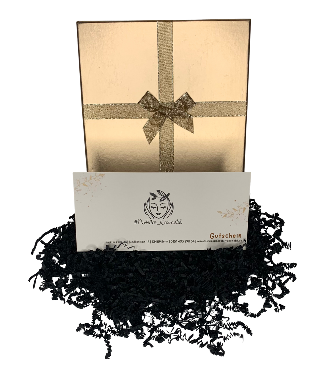 NoFilter Kosmetik Gutschein mit Geschenkbox