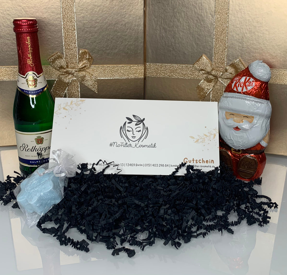 NoFilter Kosmetik Gutschein mit Geschenkbox